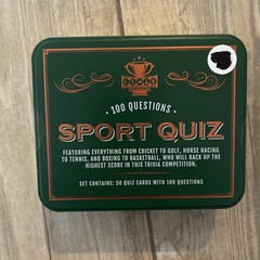 Championship Sport Quiz Game in Collectible Tin Box – 50 Cards – 100 Questions