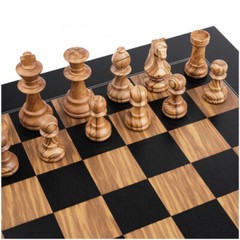 Chess Set Black Olive Deluxe – Field 50mm