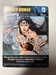 2014 DC Comics Crisis 1 Deck Game Wonder Woman Oversize Crisis Super Hero Card!