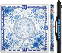 Mahjong Mat for Table 33″ Rolled Packaging for American Mahjong Set | Waterproof