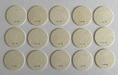 Vintage World POG Federation Official Tournament Lot of 15 POG Caps Five Colors