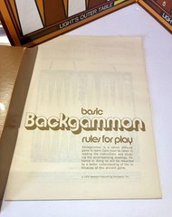 Vintage 1973 Whitman Board Game Backgammon Set Complete Made in USA