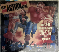 Last Action Hero Board Game Mattel 3D Schwarzenegger 1993 Movie