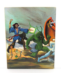1979 Jeffrey Dillow High Fantasy RPG 3rd Printing Color Cover Corner Cut