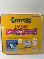 Crayola Games Draw What Charades Games Brand New Sealed in Tin Box Vintage