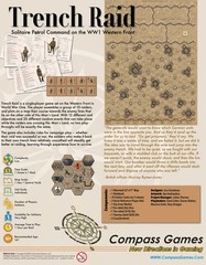 Compass Games Trench Raid: Solitaire Patrol Command On The WW1 Western Front New