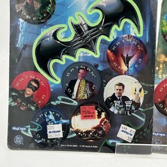 Vintage 1995 Batman Forever SkyCaps Sheet Movie Pogs 2 New And Sealed Cards
