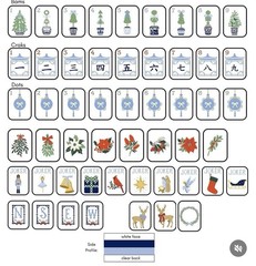 Chinoiserie Cheer Inspired 4-Layer American Mahjong Tiles