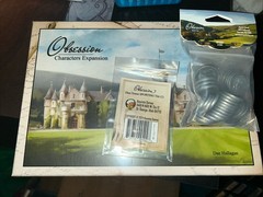 Obsession – Characters Kickstarter Expansion & Metal Coins & Sporting Tile Promo