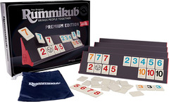Rummikub Premium Edition by Pressman – Features Racks – Large Number Engraved Ti