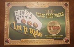 Let It Ride – Three Card Poker- Texas Hold ‘Em Home Casino Game Set NEW SEALED