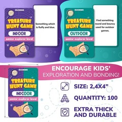 Fun Scavenger Hunt Game with 100 Indoor & 100 Outdoor Cards