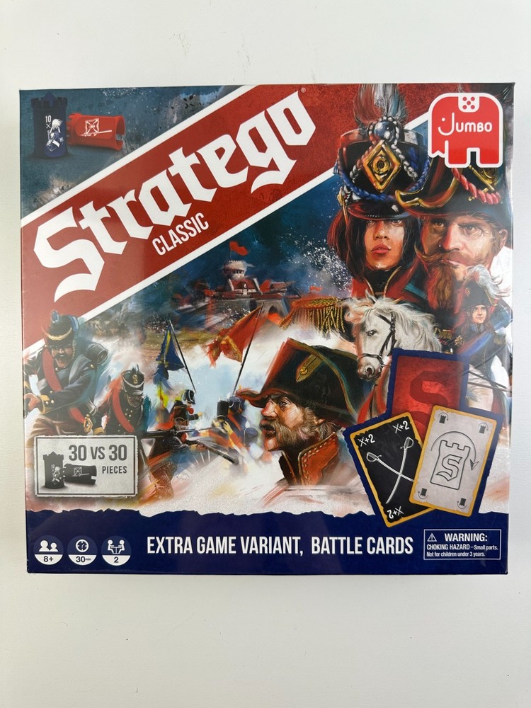 Jumbo Stratego Classic Military Strategy Board Game 2-Players For Kids Age 8+