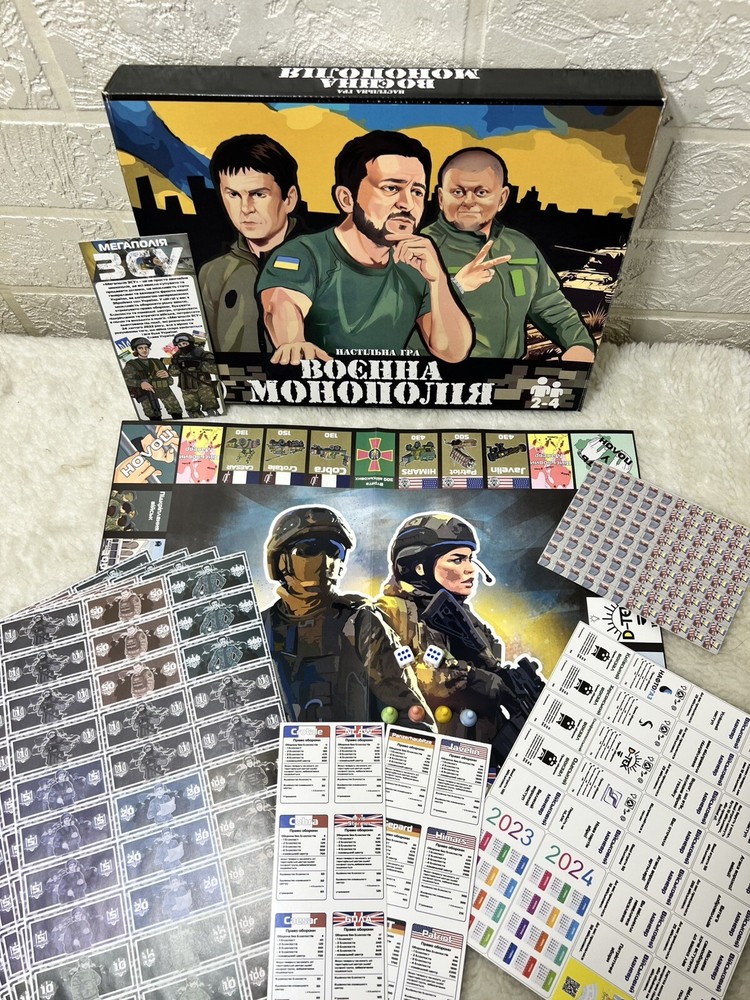 MONOPOLY WAR in UKRAINE Family board game “Military Monopoly”