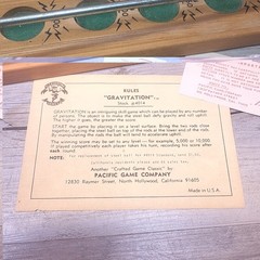 Vtg Pleasantime Gravitation Game Of Skill Wood Metal Original Ball Pacific