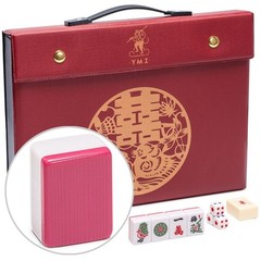 Yellow Mountain Imports Chinese Mahjong Set – “Rouge Harmony”