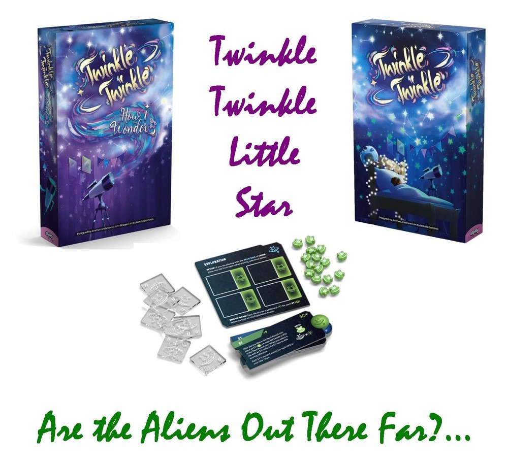 LOT of THREE ( 3 ) – Twinkle Twinkle + Wonder + Aliens – Board Game – BRAND NEW