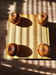 Go-board Goban with legs Traditional Japanese Board Game 5 3/8″ Thick