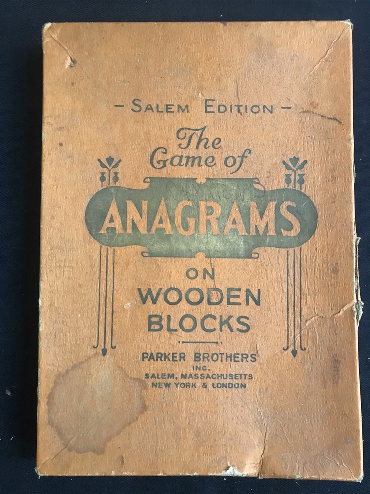 The game of anagrams Salem edition parker brothers￼ 1930