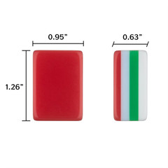 Premium American Mahjong Set 160pcs – Holiday Red
