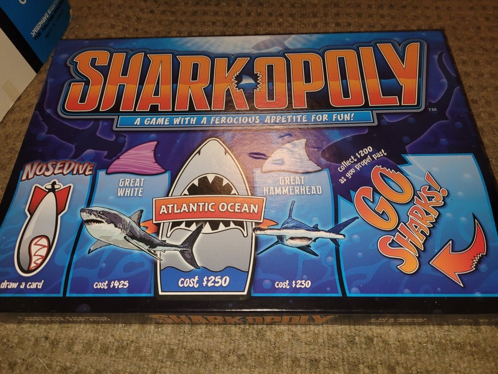 Monopoly Sharkopoly Board Game Hasbro New