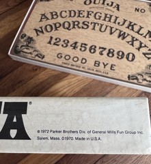 Vintage 1972 Ouija Board, William Fuld Parker Brothers Complete Salem, Mass.