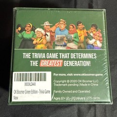 OK BOOMER Trivia Game GREEN Extension Expansion Pack 1 Sealed NEW