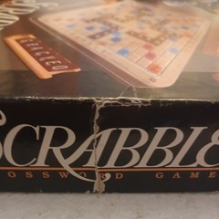 Scrabble Deluxe Edition Rotating Board 1989 Complete Read Description