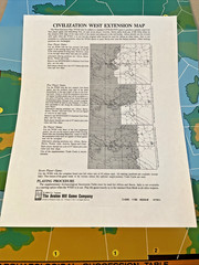 Avalon Hill | Civilization West Extension Map | Western Expansion Map {NEW}