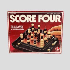 VINTAGE Score Four COMPLETE Lakeside 1978 Four in a Row Plastic Pegs