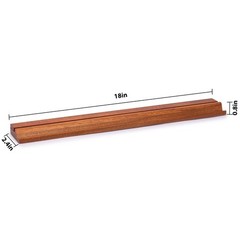 Classic Chestnut Color Wooden Mahjong Game Racks with Pushers, 18″ – Set of 4