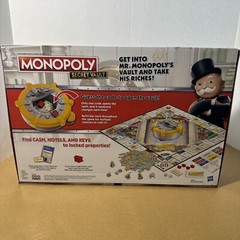 MONOPOLY Secret Vault Board Game for Kids Ages 8 and Up, Family Complete Fun