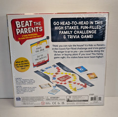 SPIN MASTER GAMES BEAT THE PARENTS FAMILY TRIVIA GAME KIDS VS ADULTS AGES 6+