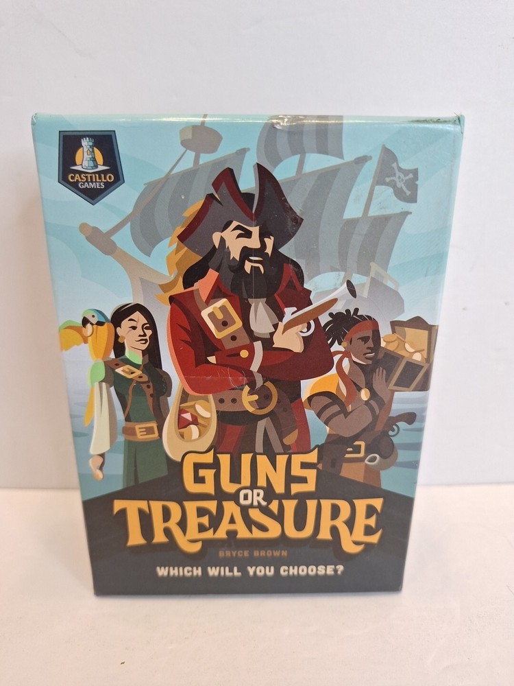 Castillo Games Guns or Treasure Family Board Game Ages 8+ 2 to 6 Players