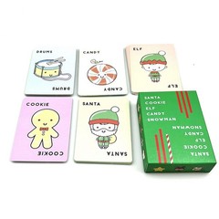 Christmas Card Games for Santa Cookie Elf Candy Snowman Card Game Board Game ET