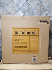 Jumbo Tic Tac Toe Table Game Set American Heritage Vintage Style Oversized 15 in