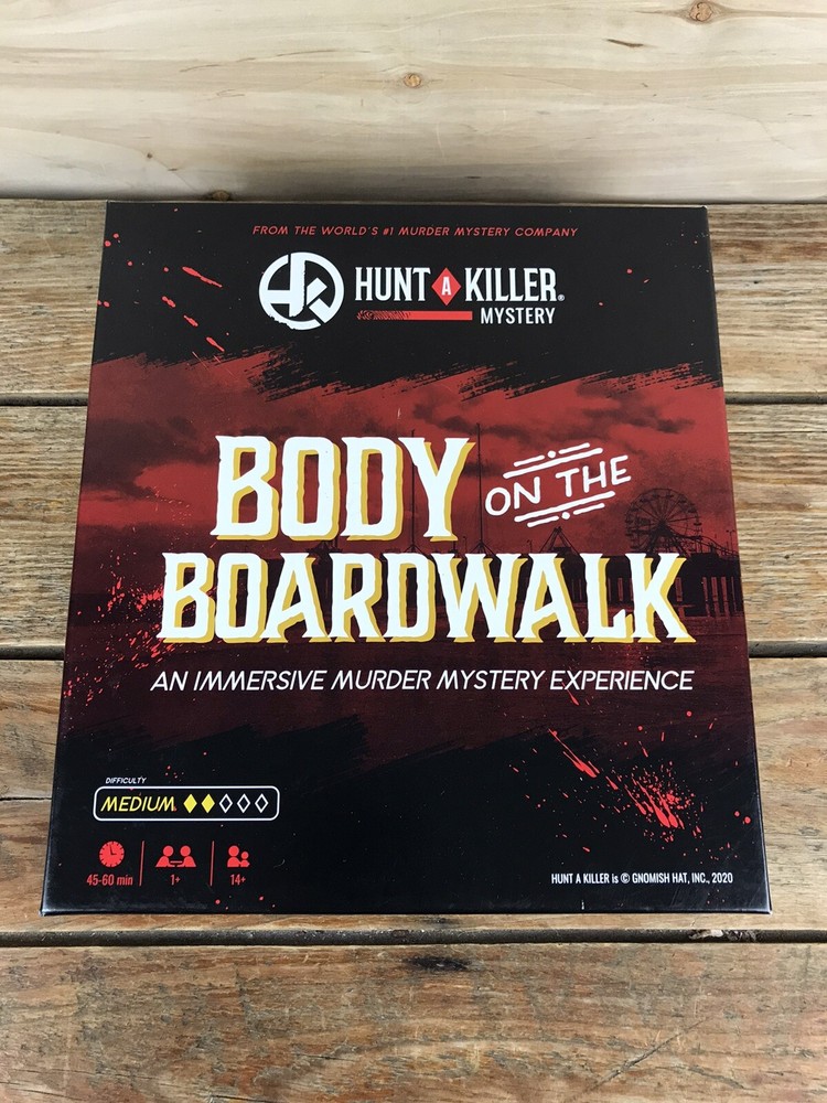 OPEN BOX Hunt a Killer Body on the Boardwalk Murder Mystery Game Complete