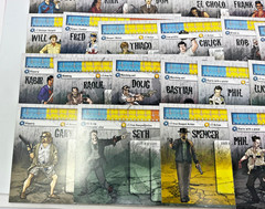 HUGE LOT OF 52 ZOMBICIDE CHARACTER DASHBOARDS -LOTS of 1 st EDITIONS!