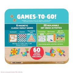 Games On the Go Tin Travel Game Set for Kids Ages 3-6+