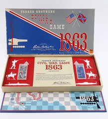 Vtg 1961 Civil War Game 1863 Board Game 100% Complete Parker Brothers