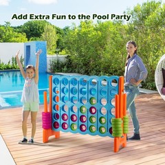 Jumbo 4-to-Score 4 in A Row Giant Game Set Indoor Outdoor Kids Adults Family Fun