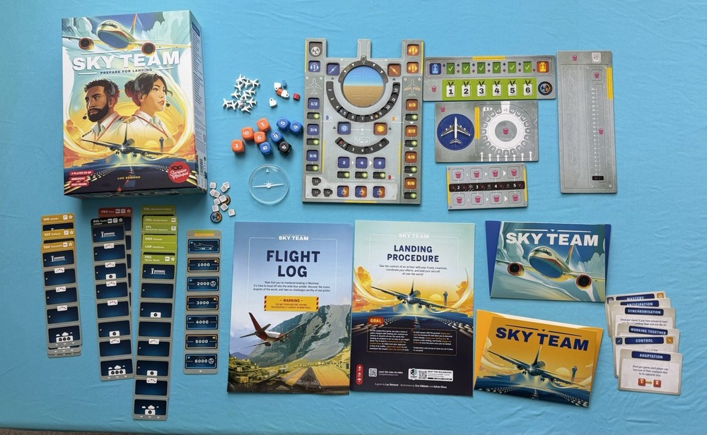 Sky Team Prepare For Landing Board Game by Luc Remond, 2023 Scorpion Masque 100%
