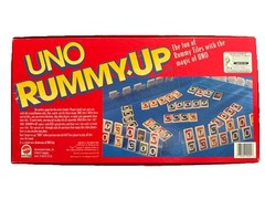 Vintage 1993 Uno Rummy Up Mattel Family Game 90’s Tiles Complete EUC