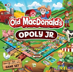 MasterPieces – Old MacDonald’s Farm Opoly Junior – Board Game for Kids