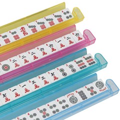 166 Tile American Mah Jongg Mahjong Set with 4 All-in-One Rack Pushers Soft Bag