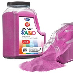 Colored Sand 15 lb Bottle Magenta Craft Art Sensory Play Hygloss 22711 Crafts