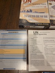 COMPASS GAMES IJN IMPERIAL JAPANESE NAVY WWII COMPLETE GAME. Partially Punched