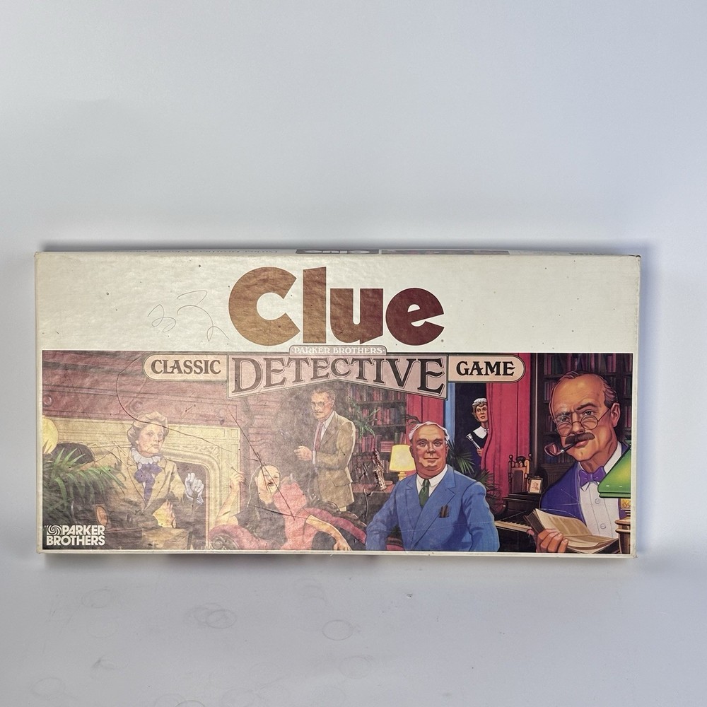Vintage Clue COMPLETE Parker Brothers 1986 Classic Detective Board Game