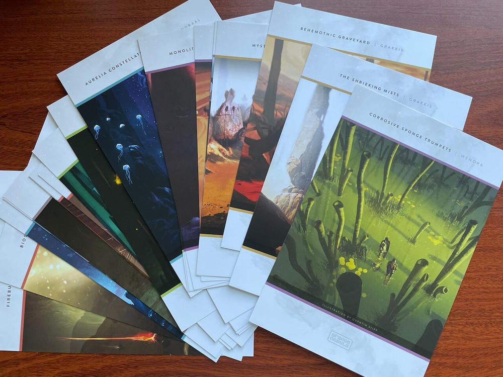 Unsettled Board Game Art Prints 6″ x 9″ by Orange Nebula, Lot of 24, Kickstarter