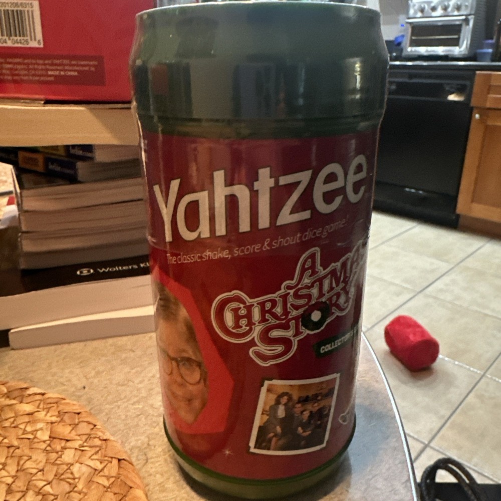 YAHTZEE A Christmas Story Game Canister Collectors Edition (2009) NEW Sealed